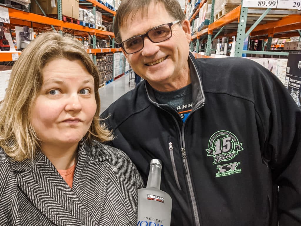 photo of Beth and Steve at Costco