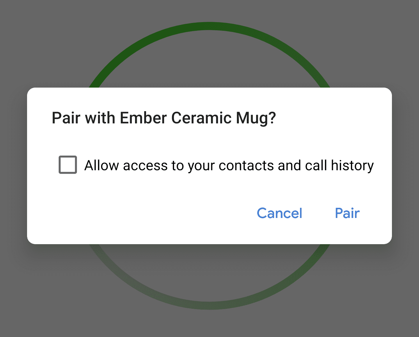 screenshot of permissions settings from Ember app