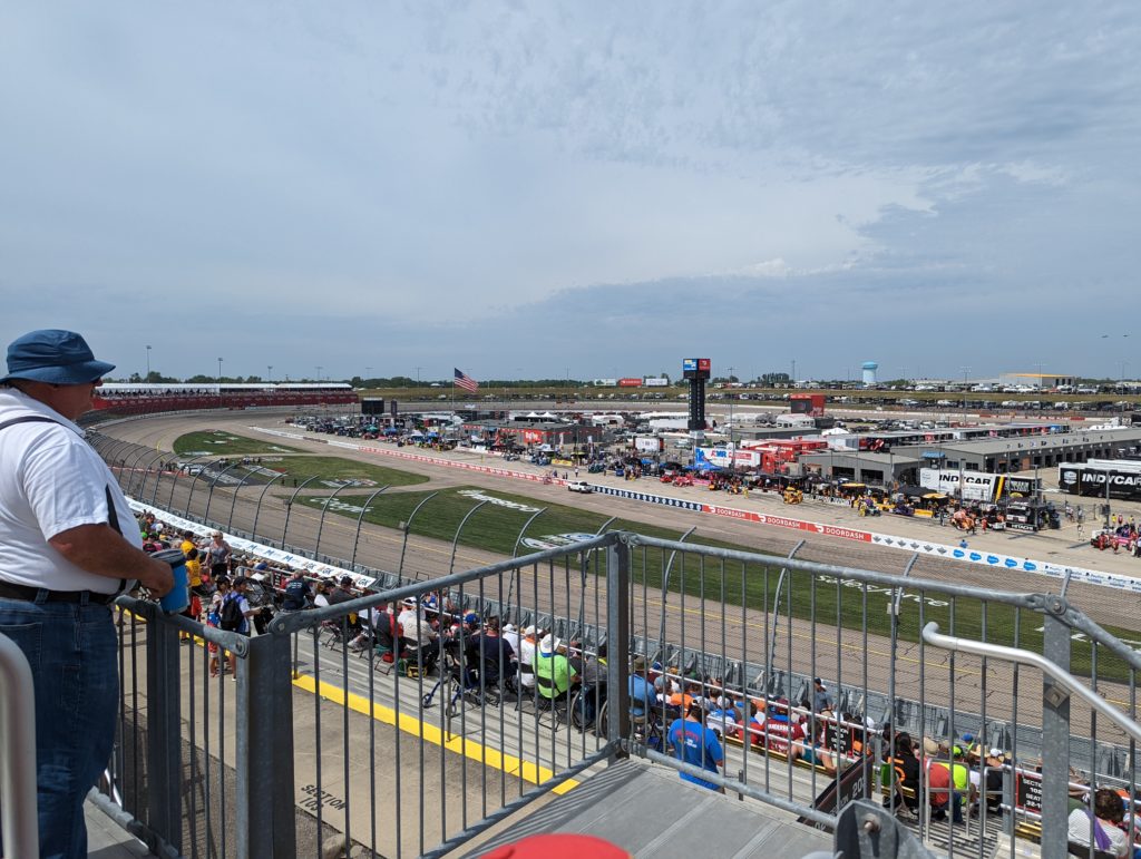 photo of Iowa Speedway taken from grandstands