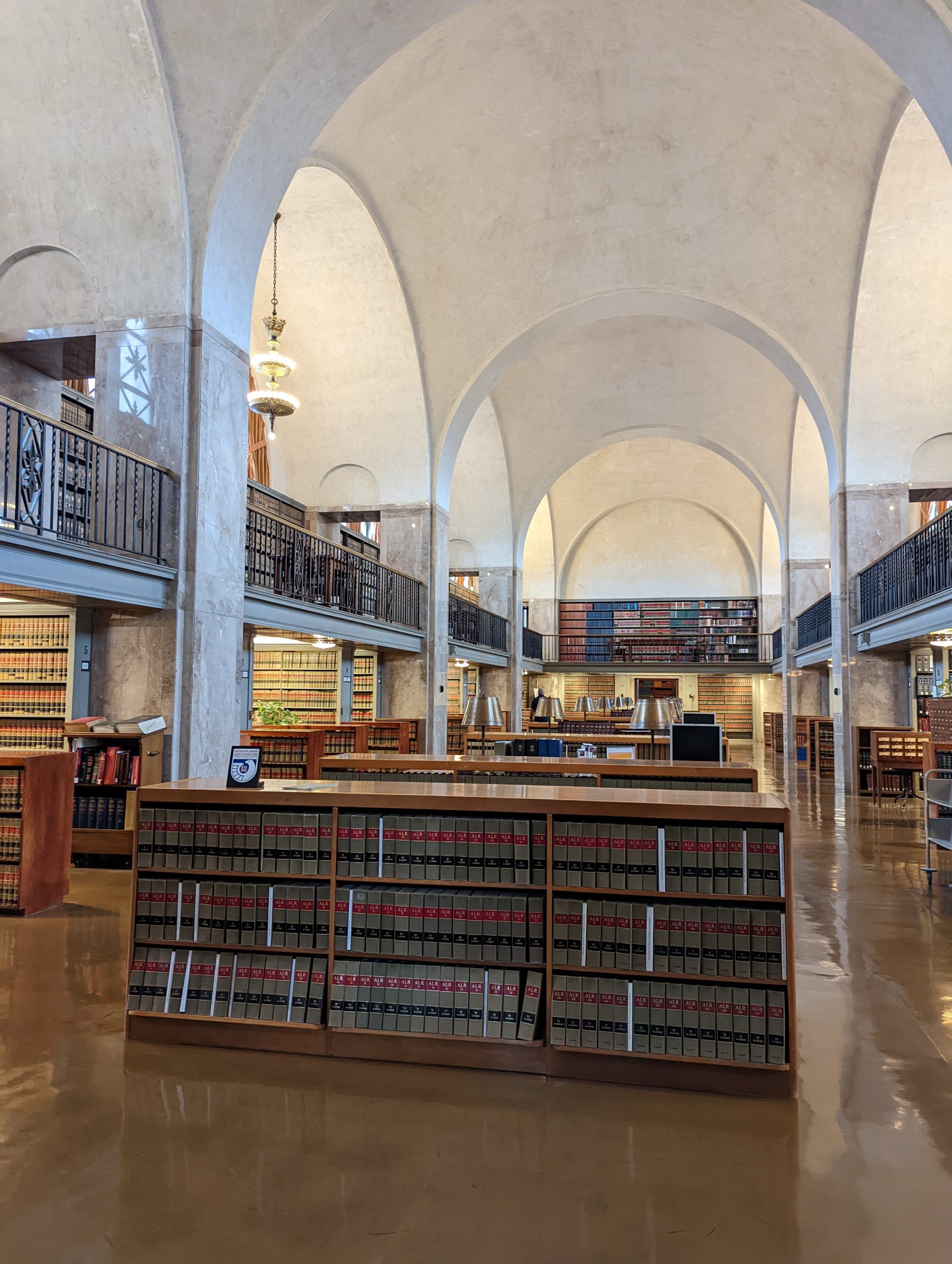 photo inside Nebraska capitol library
