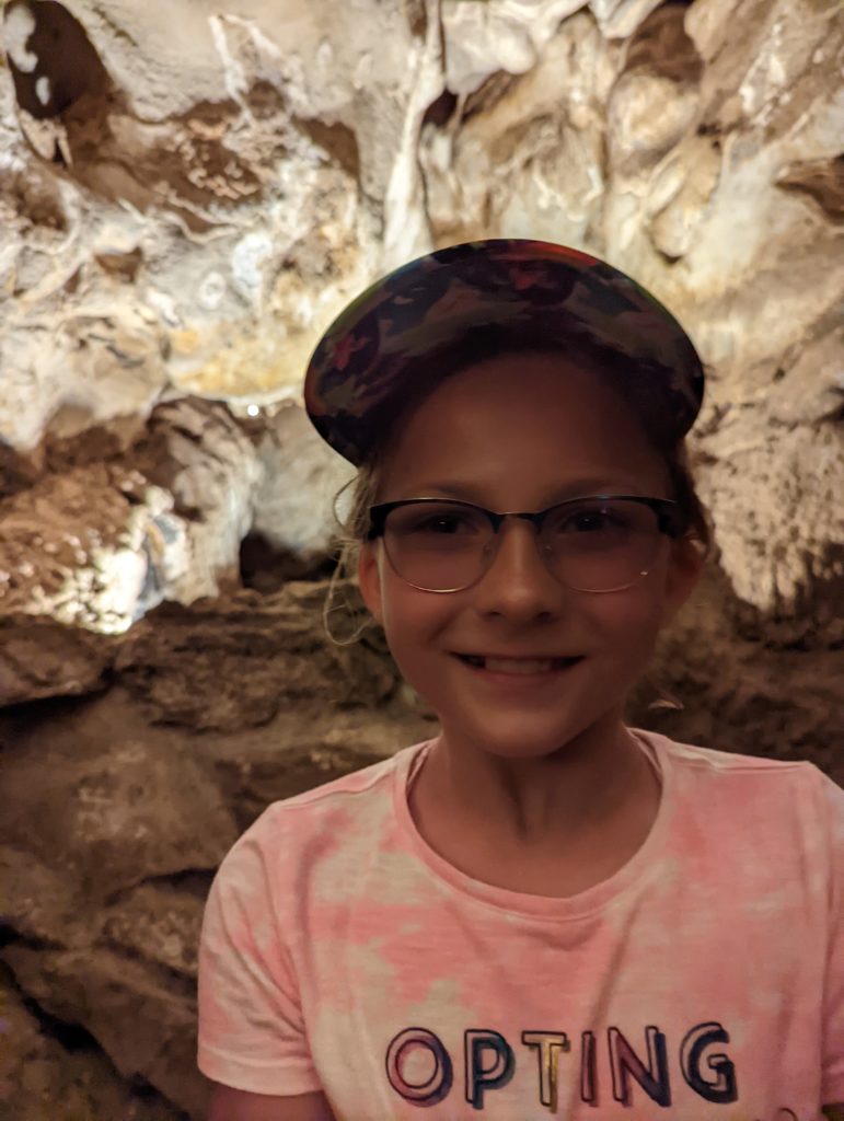 photo of Ada inside cavern