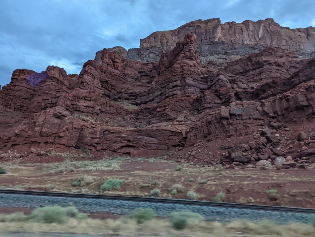 photo of red rocks outside Moab, UT